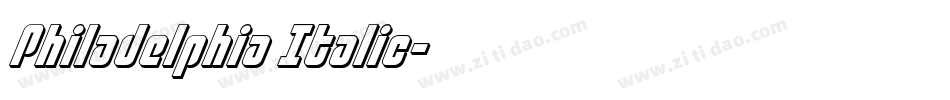 Philadelphia Italic字体转换